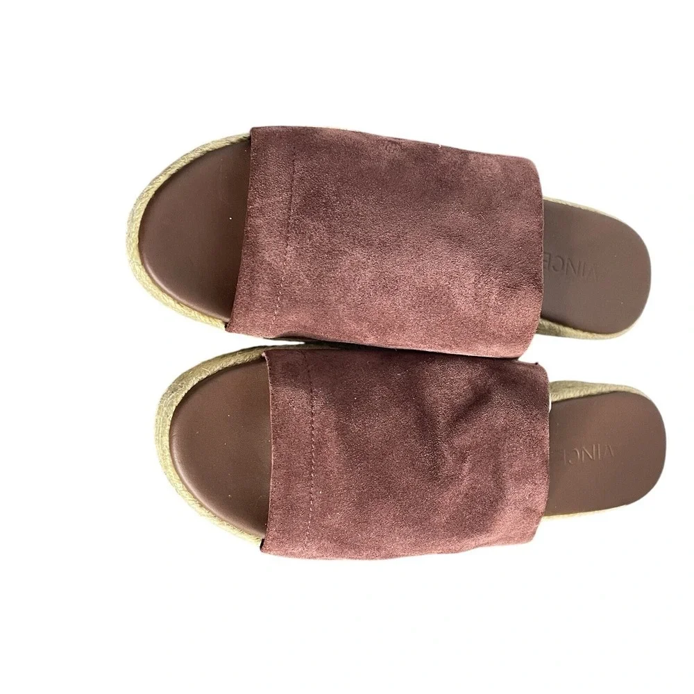 VINCE Solana Suede Espadrilles Sandal Wedge - NEW Size 6 -‎ Cottagecore